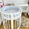 Împletitură protectoare din catifea – 3 tuburi, 230 cm, albastră
