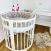 Împletitură protectoare din catifea – 3 tuburi, 230 cm, gri