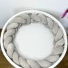 Împletitură protectoare din catifea – 3 tuburi, 230 cm, gri