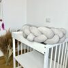 Împletitură protectoare din catifea – 3 tuburi, 230 cm, gri
