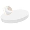 Cearceaf Premium Ranforce 5 Stele – Alb, pentru Pătuț Bebeluș (Rotund 75x75 / Oval 77x127 / 120x60)