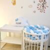 Set Pătuț Rotund Deluxe Albastru
