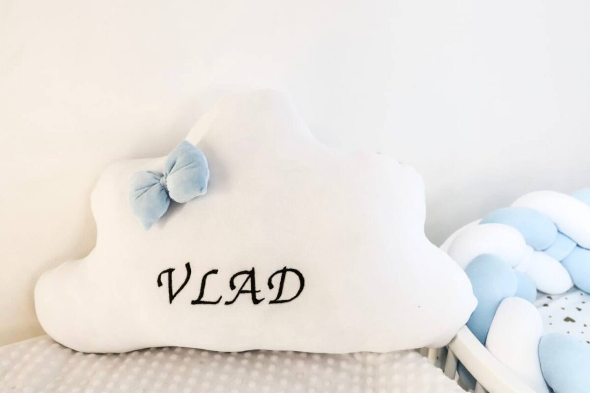 Set Pătuț Rotund Deluxe Albastru